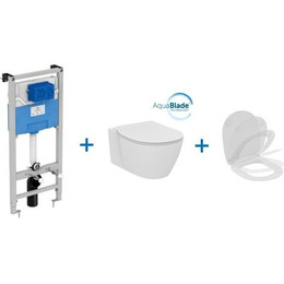 Инсталляция Ideal Standard с подвесным безободковым унитазом Tesi AquaBlade T386801 фото 