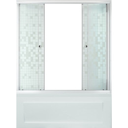 Шторка для ванны Triton Мозайка 150, белый/узор фото 