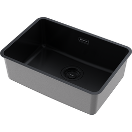 Кухонная мойка Omoikiri Omi 53-U/I-GB 4997418, графит, Цвет производителя: графит фото 
