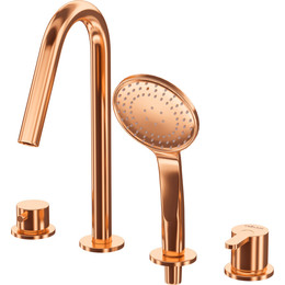 Смеситель для ванны Cezares LEAF-BVDM4-SS, sunset, Цвет производителя: sunset фото 