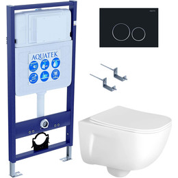 Унитаз с инсталляцией Aquatek Set Дива-020 4в1 фото 