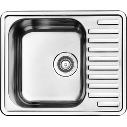 Кухонная мойка Iddis Strit STR58PDi77S 0,8 мм, сталь фото 