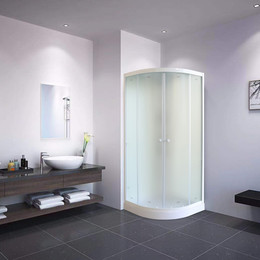 Душевая кабина Parly Bianco 90х90 см EB931, белый/матовое фото 