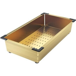 Коландер для кухонной мойки Iddis Kitchen Line KOL23MGi59, золото матовое фото 