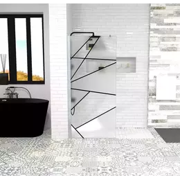 Душевая перегородка CeruttiSpa PICK T120 120х190 см (стекло 8 мм), хром/матовое фото 