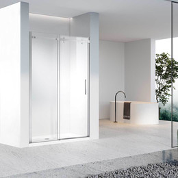 Душевая дверь Vincea Como-N 150 см VDS-4CN150CL (стекло 8 мм) хром/прозрачное фото 