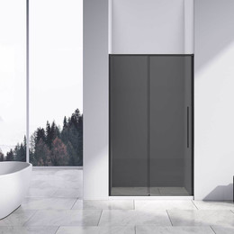 Душевая дверь Vincea Slim-N 130 см VDS-4SN130CGB, чёрный/тонированное фото 