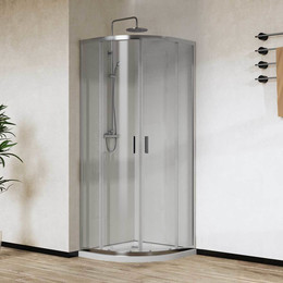 Душевое ограждение Vincea City 80x80 см VSQ-5CT800CL, хром/прозрачное фото 