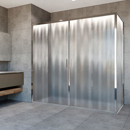 Душевое ограждение Vincea Garda 180x100 см VSR-1G21018CH, хром/матовое фото 