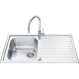 Кухонная мойка Smeg LLR861-2 86, 0,7 мм нержавеющая сталь фото 