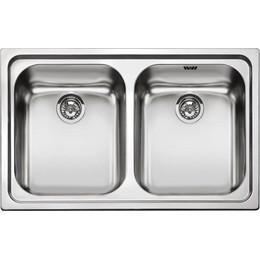 Кухонная мойка Smeg SP792-2 79, 0,7 мм нержавеющая сталь фото 