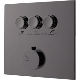 Смеситель для душа Vincea VSCV-431GM (со скрытой частью) вороненная сталь фото 