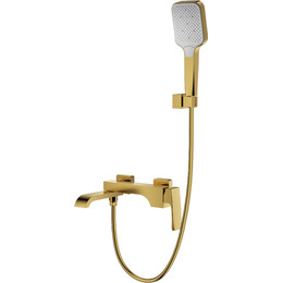 Смеситель для ванны Raglo R02.30.03, сатин золотой фото 