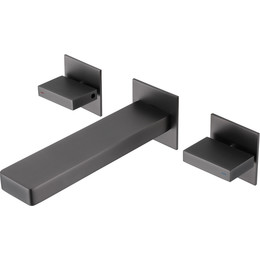 Смеситель для раковины настенный Abber Daheim AF82122NG (со скрытой частью) никель, Цвет производителя: никель фото 