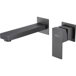 Смеситель для раковины настенный Abber Daheim AF8212NG (со скрытой частью) никель, Цвет производителя: никель фото 