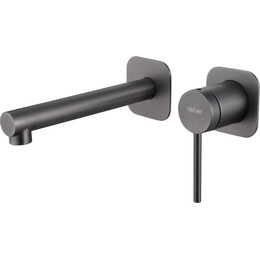 Смеситель для раковины настенный Abber Emotion AF8812NG (со скрытой частью) никель, Цвет производителя: никель фото 