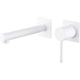 Смеситель для раковины настенный Abber Emotion AF8812W (со скрытой частью) белый, Цвет производителя: белый фото 