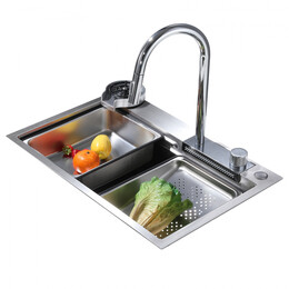 Кухонная мойка Abber Wasser Kreis AF2194, Цвет производителя: хром фото 