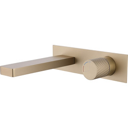 Смеситель для раковины настенный Abber Rund AF8712G (со скрытой частью) золото матовый, Цвет производителя: золото матовое фото 