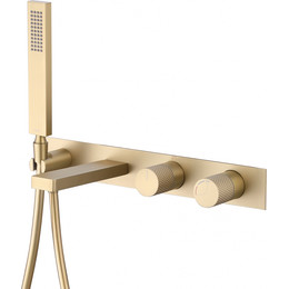 Смеситель для ванны Abber Rund AF8730G, золото матовый, Цвет производителя: золото матовое фото 