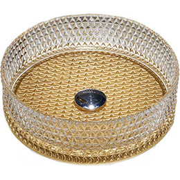 Раковина-чаша Vincea 40 см VBS-5GL04, прозрачный/золото фото 