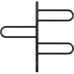 Полотенцесушитель электрический Vincea П6 400x800 мм, чёрный (возможность скрытого подключения) VTD-1R2CBE фото 