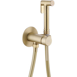 Набор для гигиенического душа Abber Wasser Kreis AF8125G, золото матовый фото 