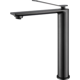 Смеситель для раковины высокий Vincea Verse VBF-2VE2GM, вороненая сталь фото 