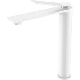 Смеситель для раковины высокий Vincea Verse VBF-2VE2MW, белый матовый фото 