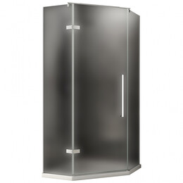 Душевое ограждение Abber Ewiges Wasser 80х80 см AG05080M, черный/матовое фото 