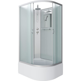 Душевая кабина Niagara Classic 120x80 см NG-2310-14LBKT, серебро/матовое (безсиликоновая сборка) фото 