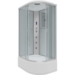 Гидробокс Niagara Classic 120x80 см NG-2310-14LF, серебро/матовое (безсиликоновая сборка) фото 
