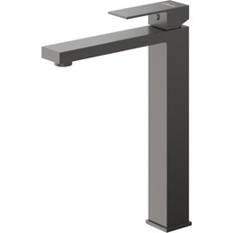 Смеситель для раковины высокий Cezares SLIDER-LC-GM-W0, оружейная сталь, Цвет производителя: оружейная сталь фото 