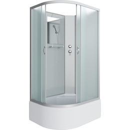 Душевая кабина Niagara Classic 120x80 см NG-2310-14RBK, серебро/матовое (безсиликоновая сборка) фото 