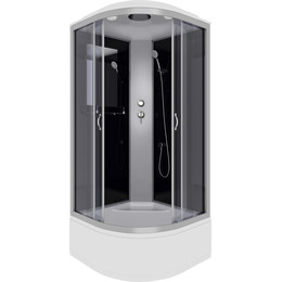 Душевая кабина Niagara Classic 100x100 см NG-2509-14, серебро/тонированное (безсиликоновая сборка) фото 