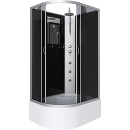 Гидробокс Niagara Classic 120x80 см NG-2510-14RBKTG, серебро/тонированное (безсиликоновая сборка) фото 
