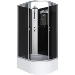 Душевая кабина Niagara Classic 120x80 см NG-2510-14LBKT, серебро/тонированное (безсиликоновая сборка) фото 