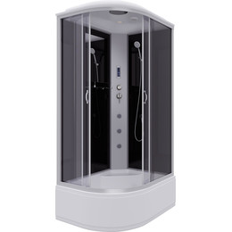 Гидробокс Niagara Classic 120x80 см NG-2510-14RF, серебро/тонированное (безсиликоновая сборка) фото 
