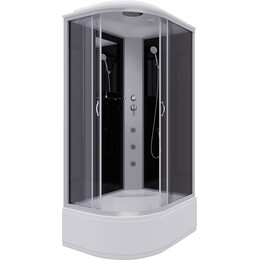 Гидробокс Niagara Classic 120x80 см NG-2510-14RG, серебро/тонированное (безсиликоновая сборка) фото 