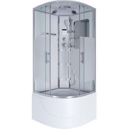 Гидробокс Niagara Ultra 100x100 см NG-309-01, хром/прозрачное (безсиликоновая сборка) фото 