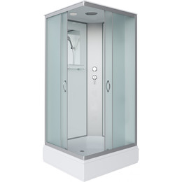 Душевая кабина Niagara Classic 100x80 см NG-33084-14Q, серебро/матовое (безсиликоновая сборка) фото 