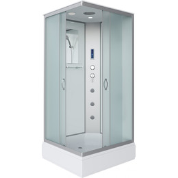 Гидробокс Niagara Classic 100x80 см NG-33084-14QF, серебро/матовое (безсиликоновая сборка) фото 