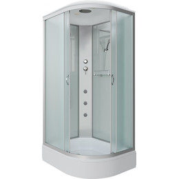 Гидробокс Niagara Classic 110x80 см NG-33184-14LG, серебро/матовое (безсиликоновая сборка) фото 