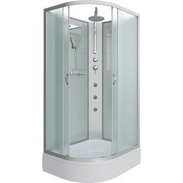 Гидробокс Niagara Classic 100x90 см NG-33094-14RBKTG, серебро/матовое (безсиликоновая сборка) фото 