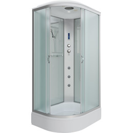 Гидробокс Niagara Classic 110x90 см NG-33194-14RF, серебро/матовое (безсиликоновая сборка) фото 