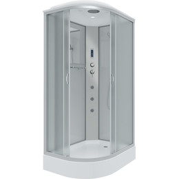 Гидробокс Niagara Classic 120x80 см NG-3312-14RF, серебро/матовое (безсиликоновая сборка) фото 