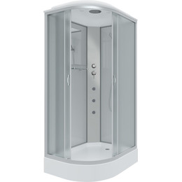 Гидробокс Niagara Classic 120x80 см NG-3312-14RG, серебро/матовое (безсиликоновая сборка) фото 