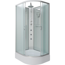 Гидробокс Niagara Classic 90x80 см NG-33984-14LBKTG, серебро/матовое (безсиликоновая сборка) фото 