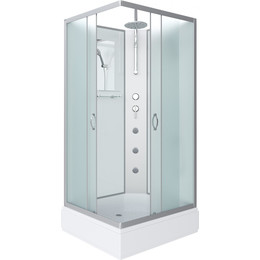 Гидробокс Niagara Classic 90x70 см NG-33974-14QBKTG, серебро/матовое (безсиликоновая сборка) фото 