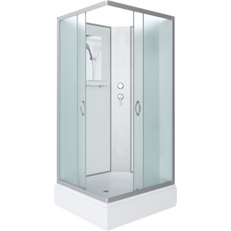 Душевая кабина Niagara Classic 90x80 см NG-33984-14QBK, серебро/матовое (безсиликоновая сборка) фото 